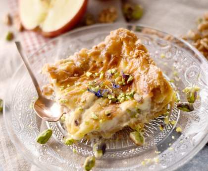 Lasagnes au miel et aux pistaches de Lili