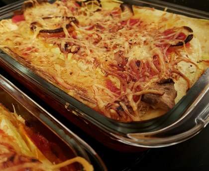Lasagnes aubergines/courgettes