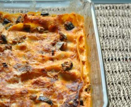 Lasagnes aux aubergines légères express