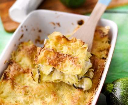 Lasagnes aux courgettes et au chèvre