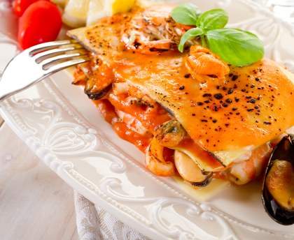Lasagnes aux fruits de mer