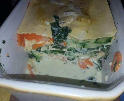 Lasagnes aux légumes et tommes de Savoie