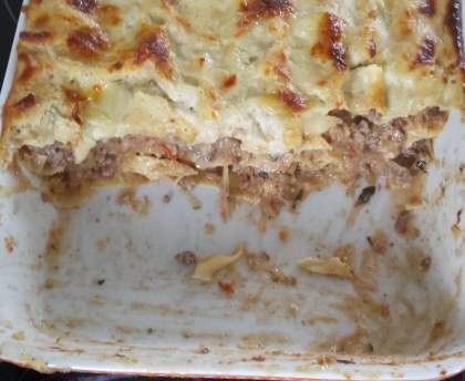 Lasagnes de Courgettes tomates et steak hachés