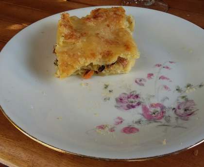 Lasagnes de fruits de mer au curry