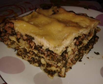 Lasagnes épinards chair à saucisse