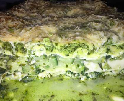 Lasagnes végétariennes toutes vertes