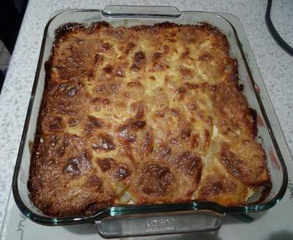 Le gratin d'andouille et de pommes de terre de Daniel
