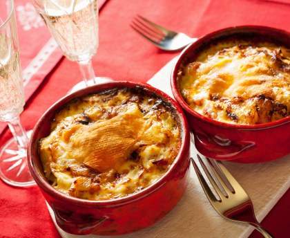Le gratin de pâtes au reblochon