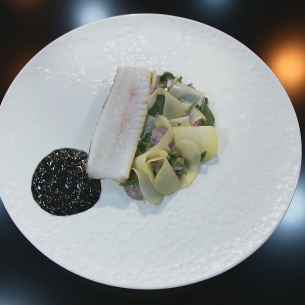 Le merlan, la pomme de terre et les huîtres de Noirmoutier par Matthias Marc dans Objectif Top Chef