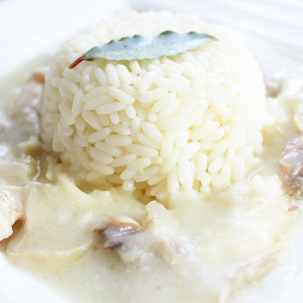 Le riz à la sauce blanche de maman