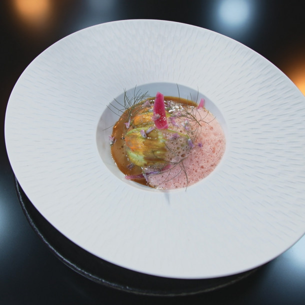 Le tian de légumes provençal revisité par Mohamed Cheikh dans Objectif Top Chef