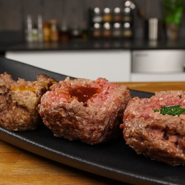 Le trio de steaks hachés de Jacky Ribault