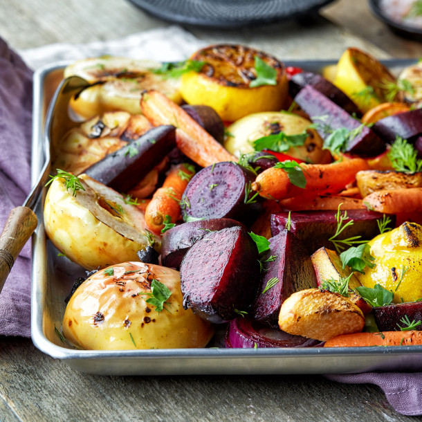 Légumes d'automne rôtis au four