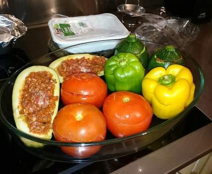 légumes du soleil farcis bolognaise