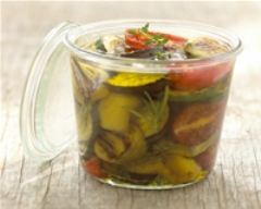 Légumes grillés marinés à l'huile d'olive des Beaux-de-Provence AOP