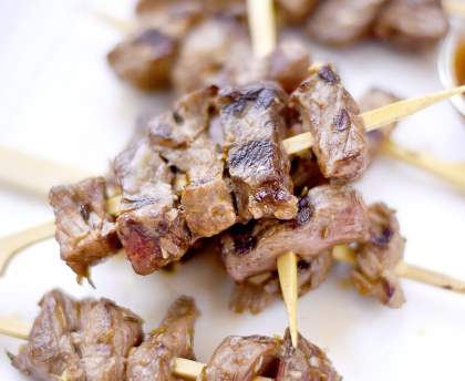 Les brochettes de boeuf de Fatima