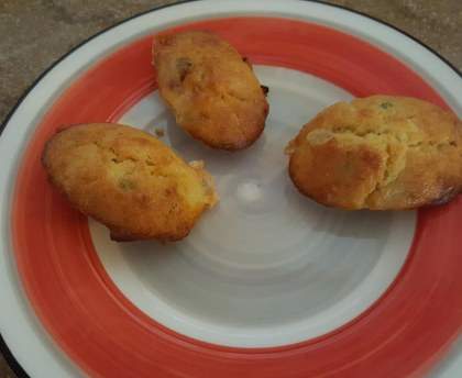 Les madeleines à la soubressade de maman