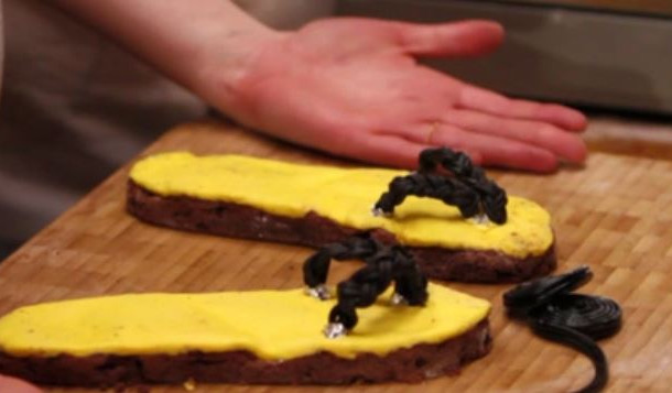 Les tongs en chocolat