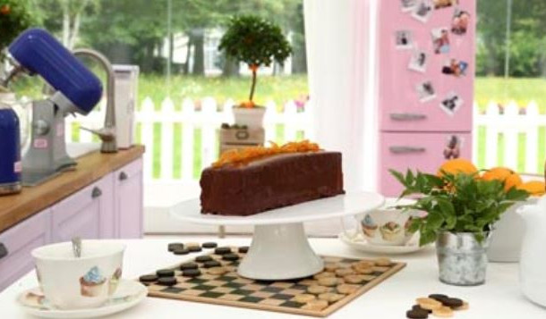 Lingot au chocolat et oranges confites