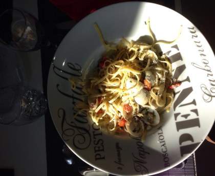 Linguines (pâtes) aux palourdes