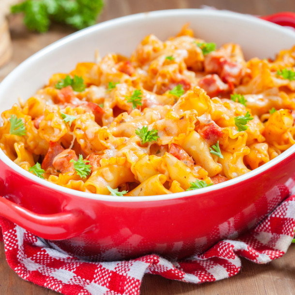 Macaronis cheddar à notre façon