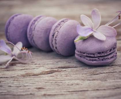 Macarons à la violette