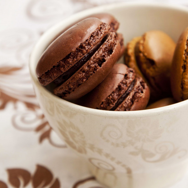 Macarons au chocolat