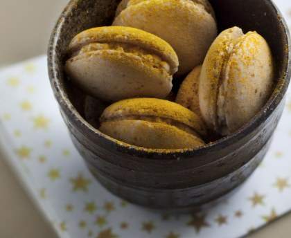 Macarons chèvre / miel