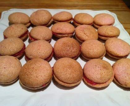 Macarons framboises/myrtilles