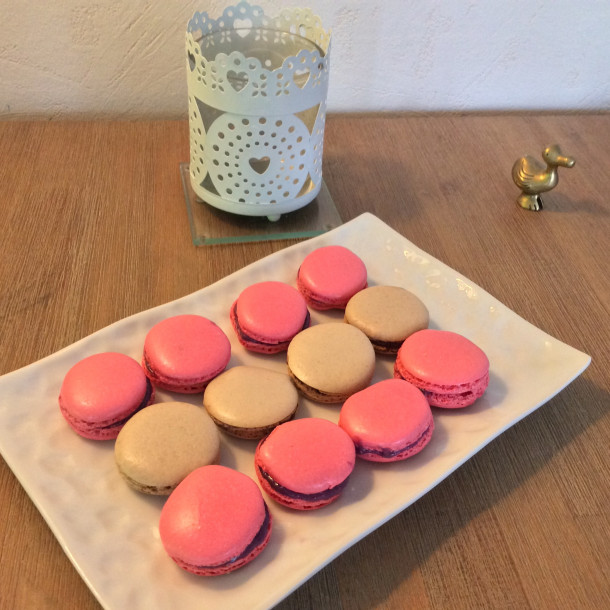 Macarons ganache fruits rouges