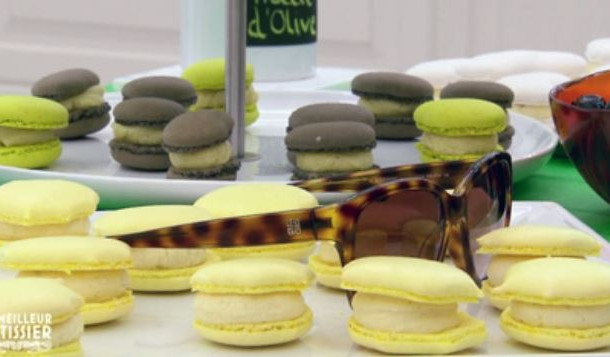 Macarons huile d'olive vanille