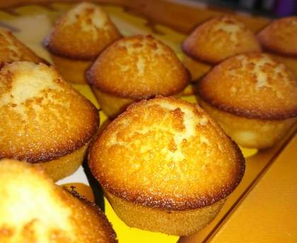madeleine au miel et poudre d'amande