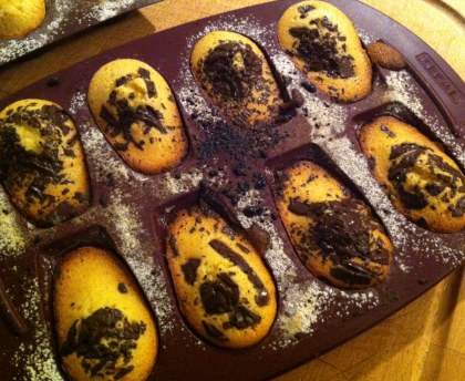 Madeleine citron-chocolat