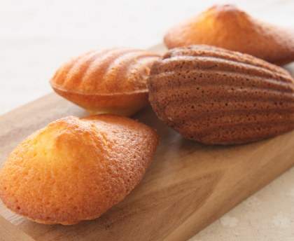 madeleines à la pâte d'amandes