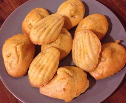 Madeleines à l'indienne (curry crevette)