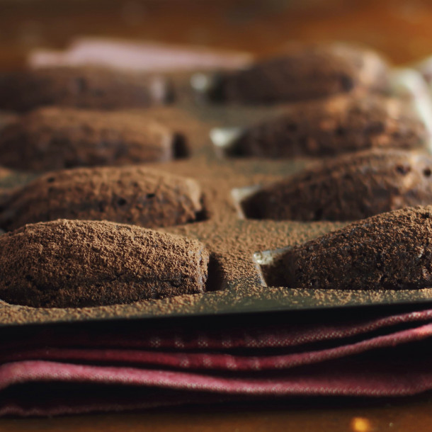 Madeleines au chocolat à la poudre d'amande