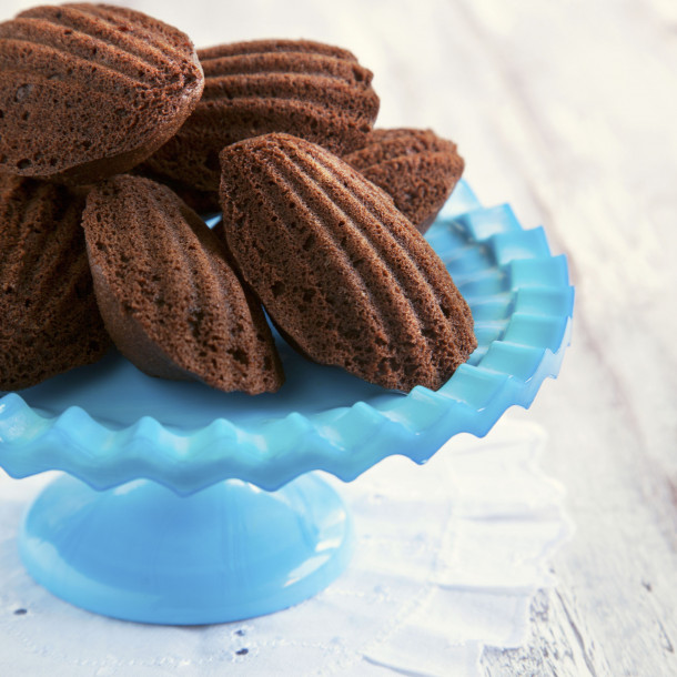 Madeleines au chocolat simples