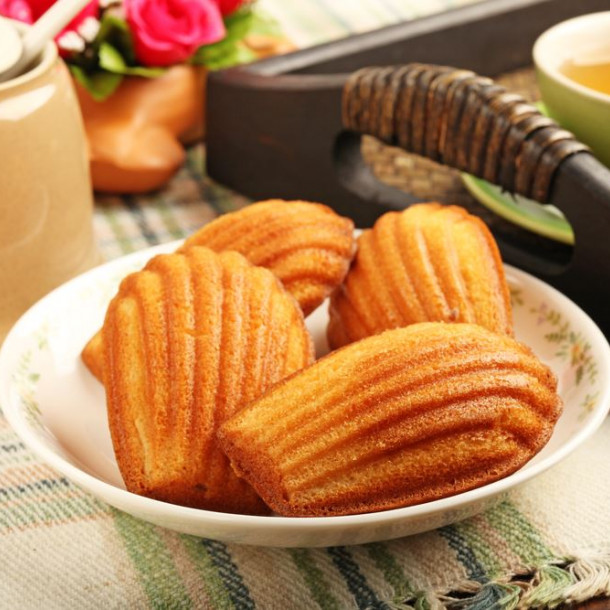 Madeleines au citron et miel