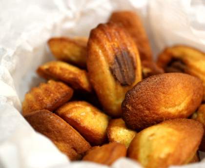 Madeleines au coeur de nutella