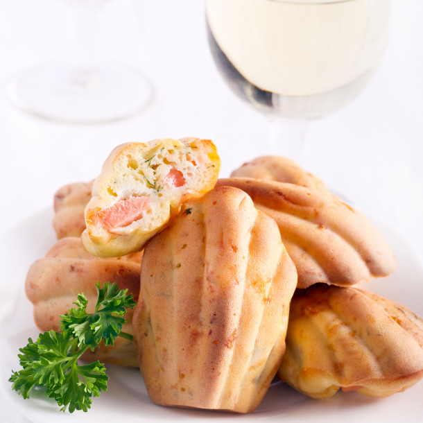 Madeleines au jambon