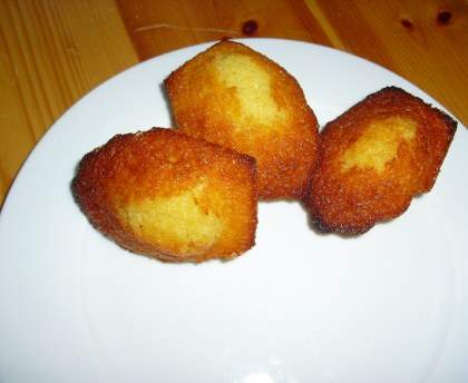 Madeleines miel-citron-gingembre