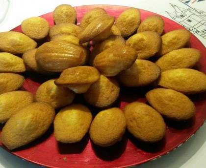 Madeleines moelleuses au beurre