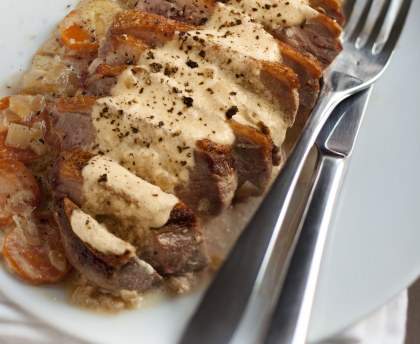 Magret de canard au cidre