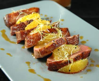 Magret de canard au thé Earl Grey et à l'orange
