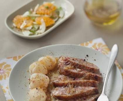 Magret de canard aux litchis comme à La Réunion