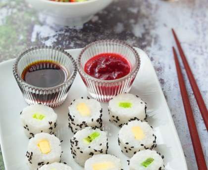 Maki mangue kiwi au lait de coco