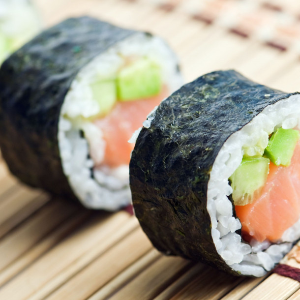 Makis de poissons et de légumes