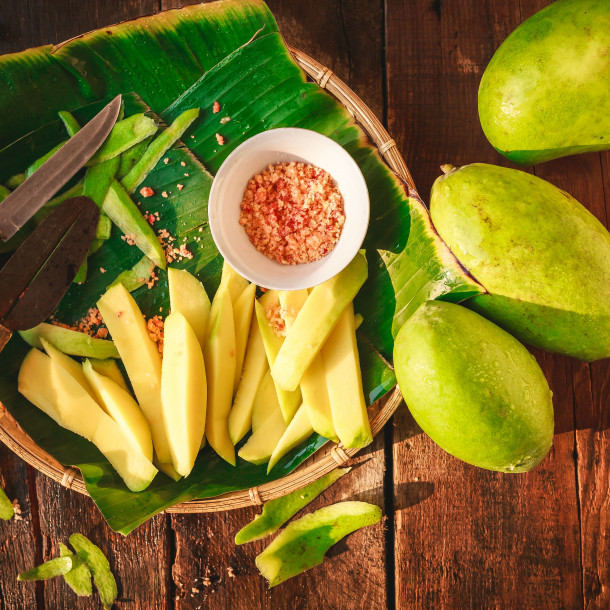 Mangue marinée au Li Hing