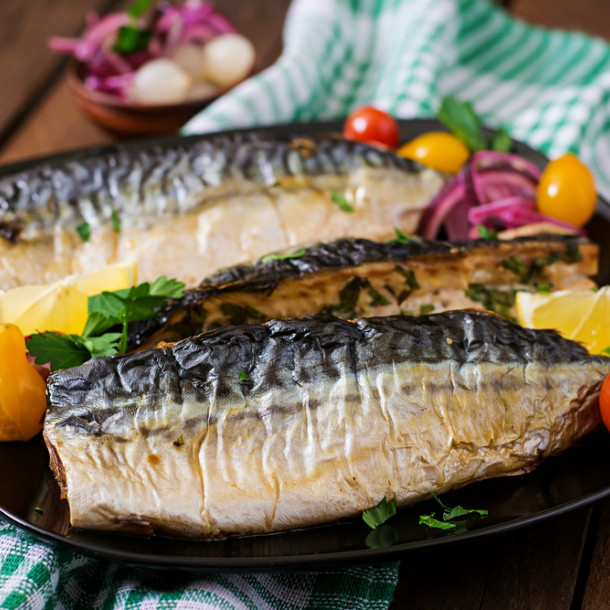 Maquereaux grillés aux herbes