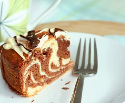 Marbré chocolat blanc et chocolat noir